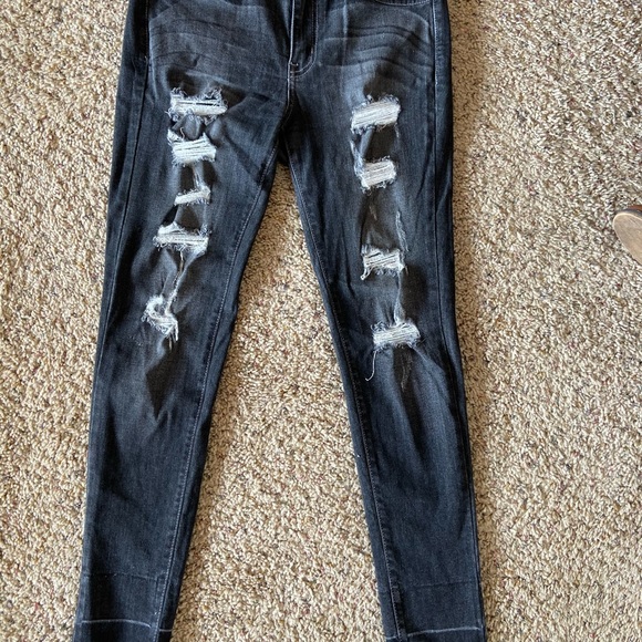 KanCan faded black jeans size 25 - Picture 3 of 3